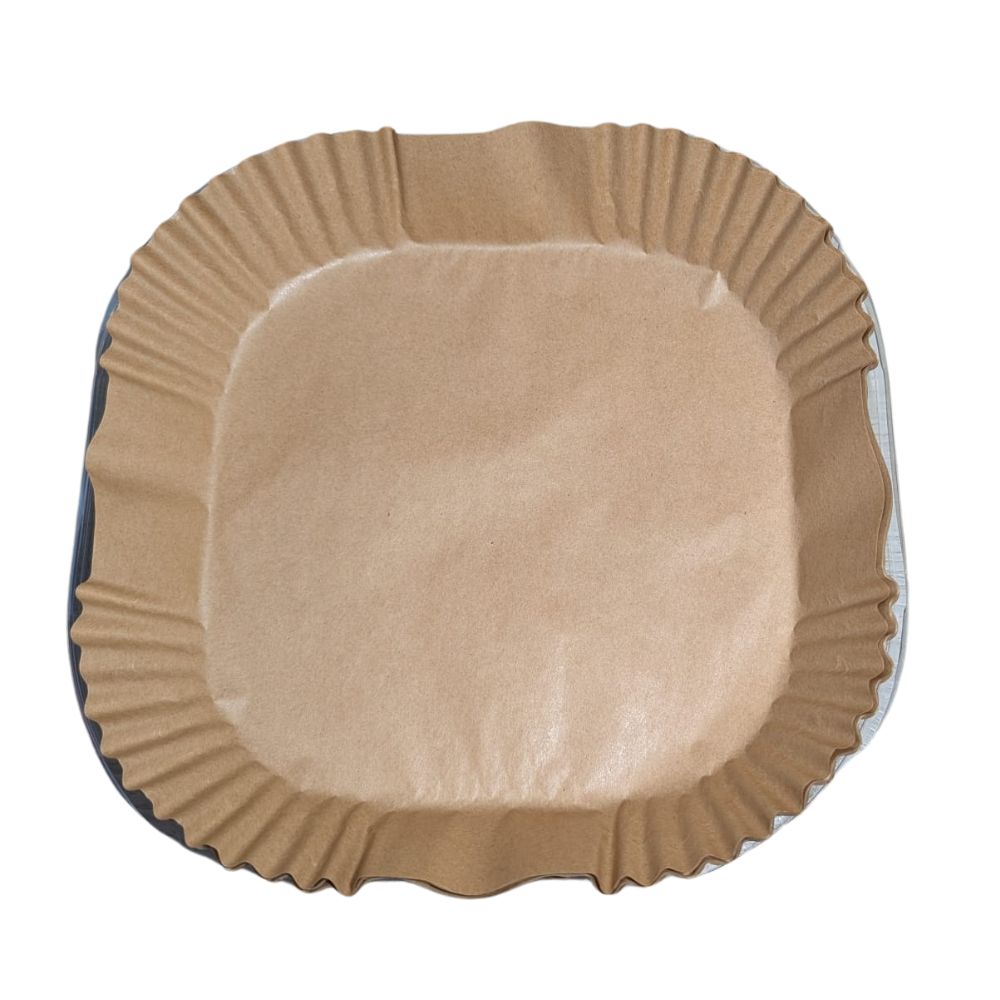 WLIAGYE 100 Stück Backpapier für Heißluftfritteuse mit Doppelkammer,BPA-frei 20-25cm Rechteckig Airfryer Papier Liner kompatibel mit Anderen Dual Zone Heißluftfritteuse