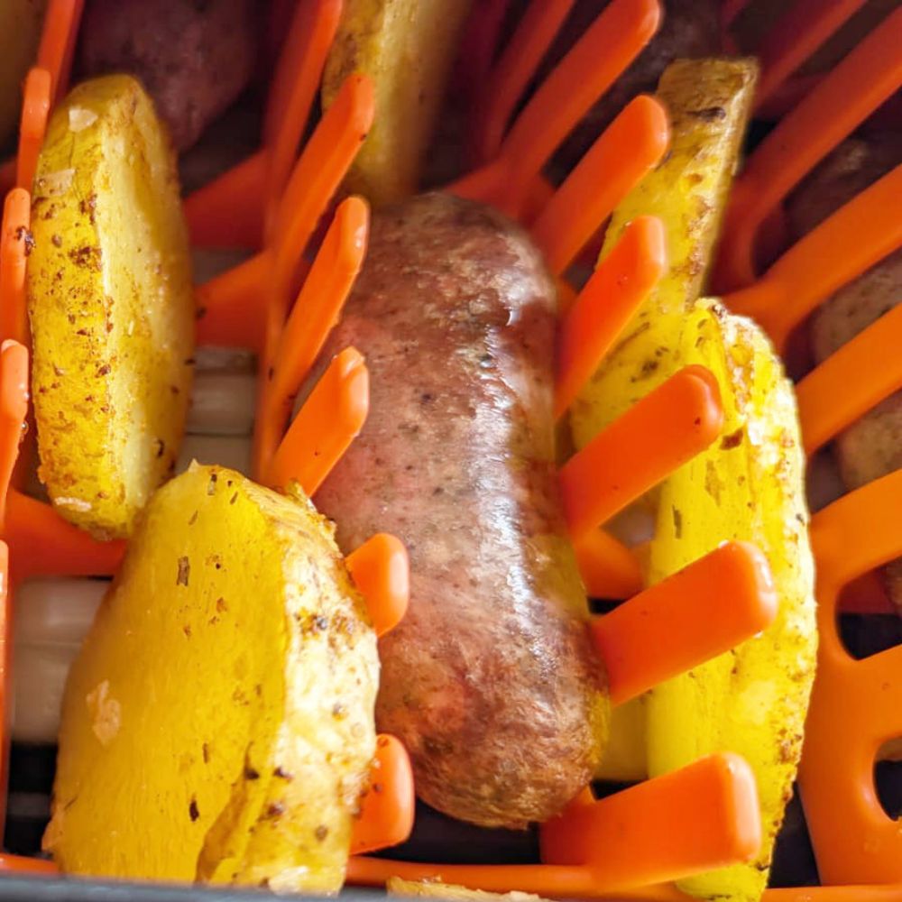 Bacon Cooker aus Silikon für Backofen, hitzebeständiger Bacon Halter zu Kochen im Ofen, Zubehör für Luftfritteuse, Küchenzubehör zum Backen von, Wurst