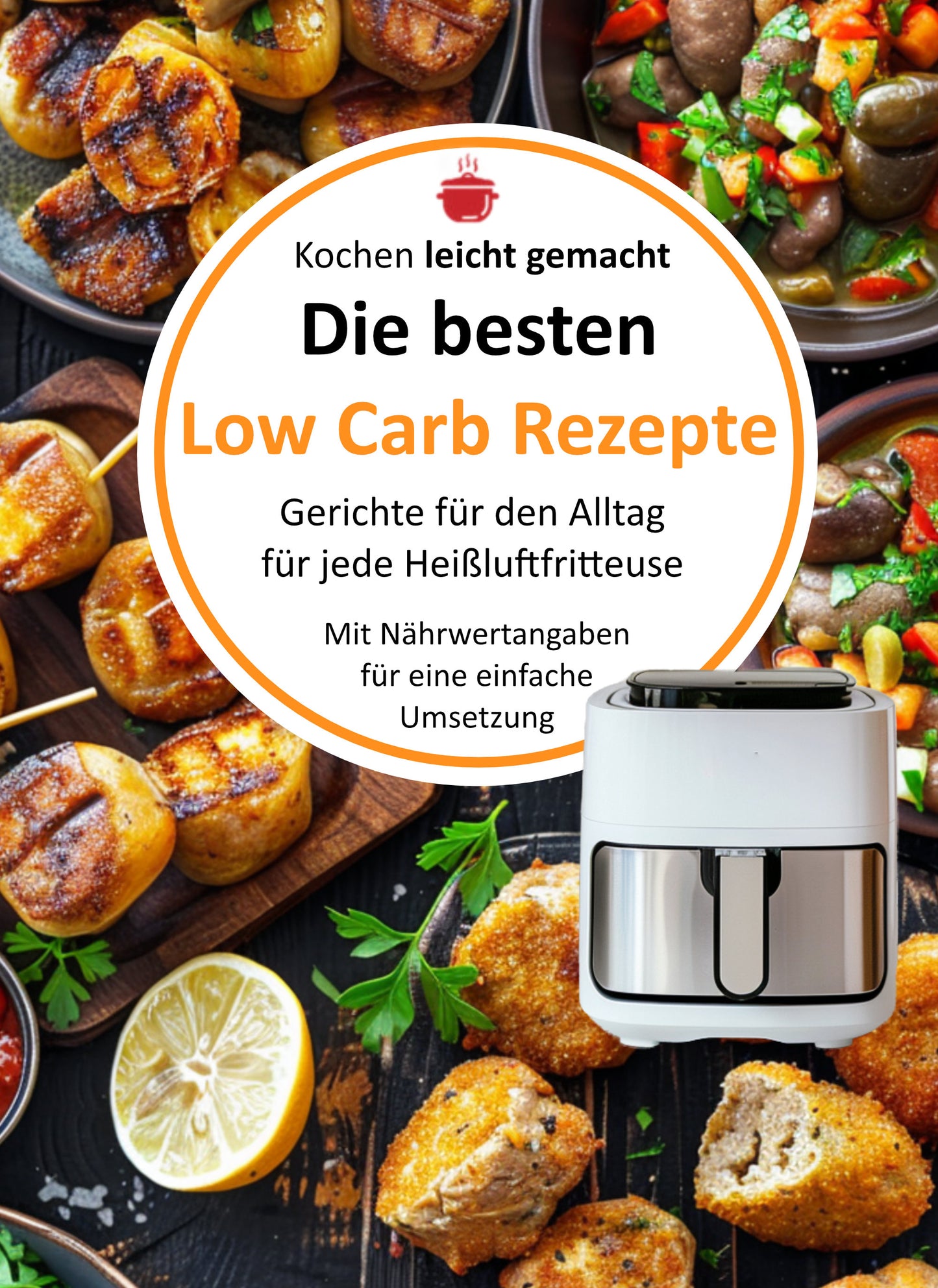 PDF - Die besten Low Carb Rezepte - Kochen leicht gemacht. Gerichte für den Alltag für jede Heißluftfritteuse: Mit Nährwertangaben für eine einfache Umsetzung - jedes Rezept mit Farbfoto