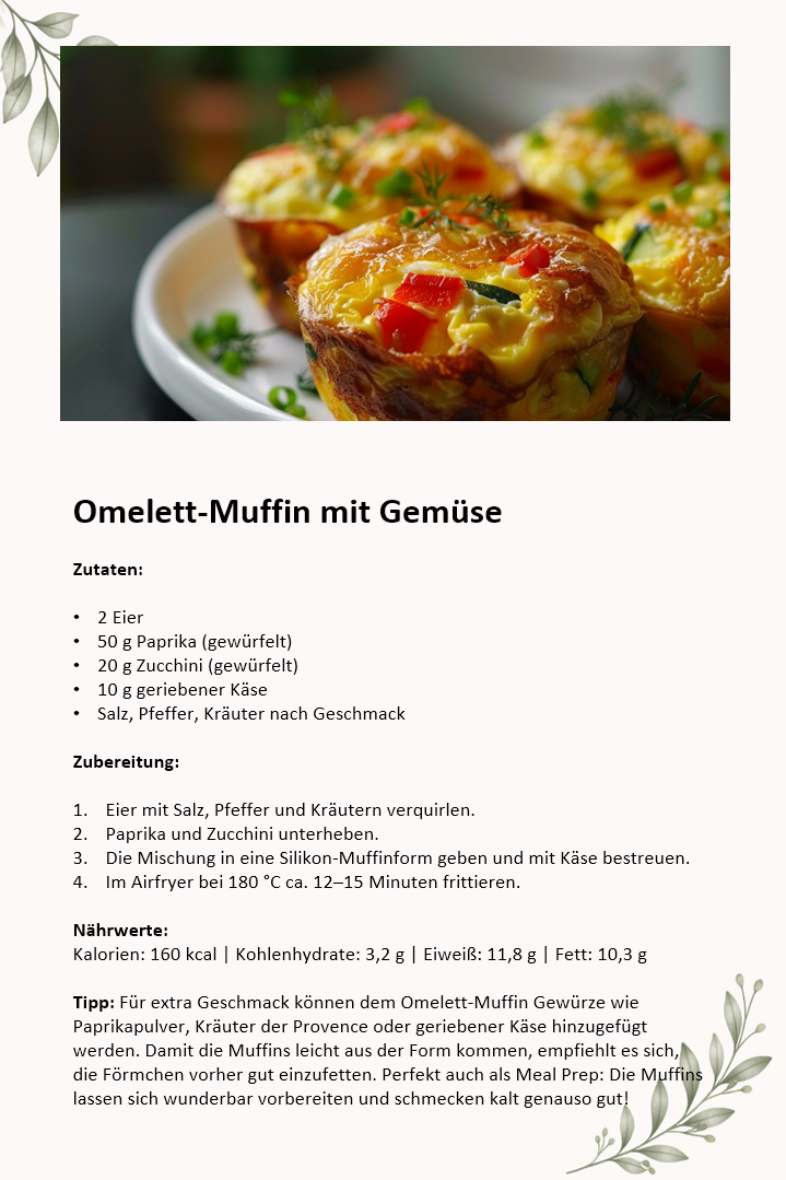 Airfryer Abnehmplan zum Ausdrucken | 28 Tage Low Carb | 55 Seiten mit Wochenplan, Einkaufsliste & Tracker | PDF