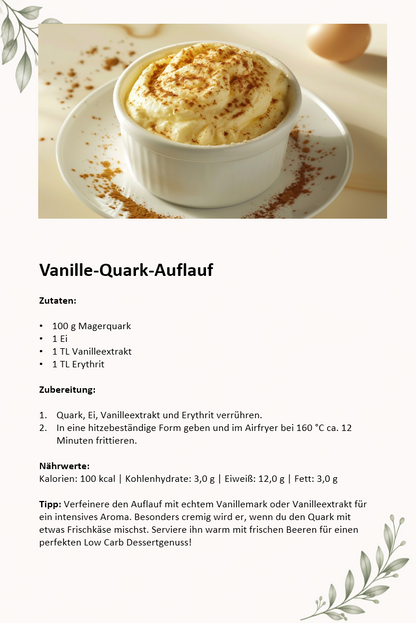 Airfryer Abnehmplan zum Ausdrucken | 28 Tage Low Carb | 55 Seiten mit Wochenplan, Einkaufsliste & Tracker | PDF