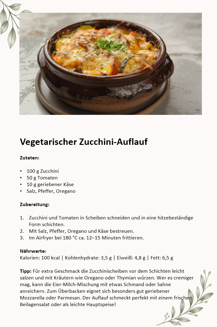 Airfryer Abnehmplan zum Ausdrucken | 28 Tage Low Carb | 55 Seiten mit Wochenplan, Einkaufsliste & Tracker | PDF