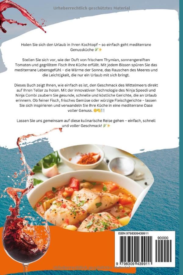Mediterrane Highlights aus der Heißluftfritteuse: Gesund, schnell, köstlich: Gerichte für jeden Tag aus dem Ninja Speedi & Combi (Bücher zur ... Kochbücher und Anleitungen, Band 9)