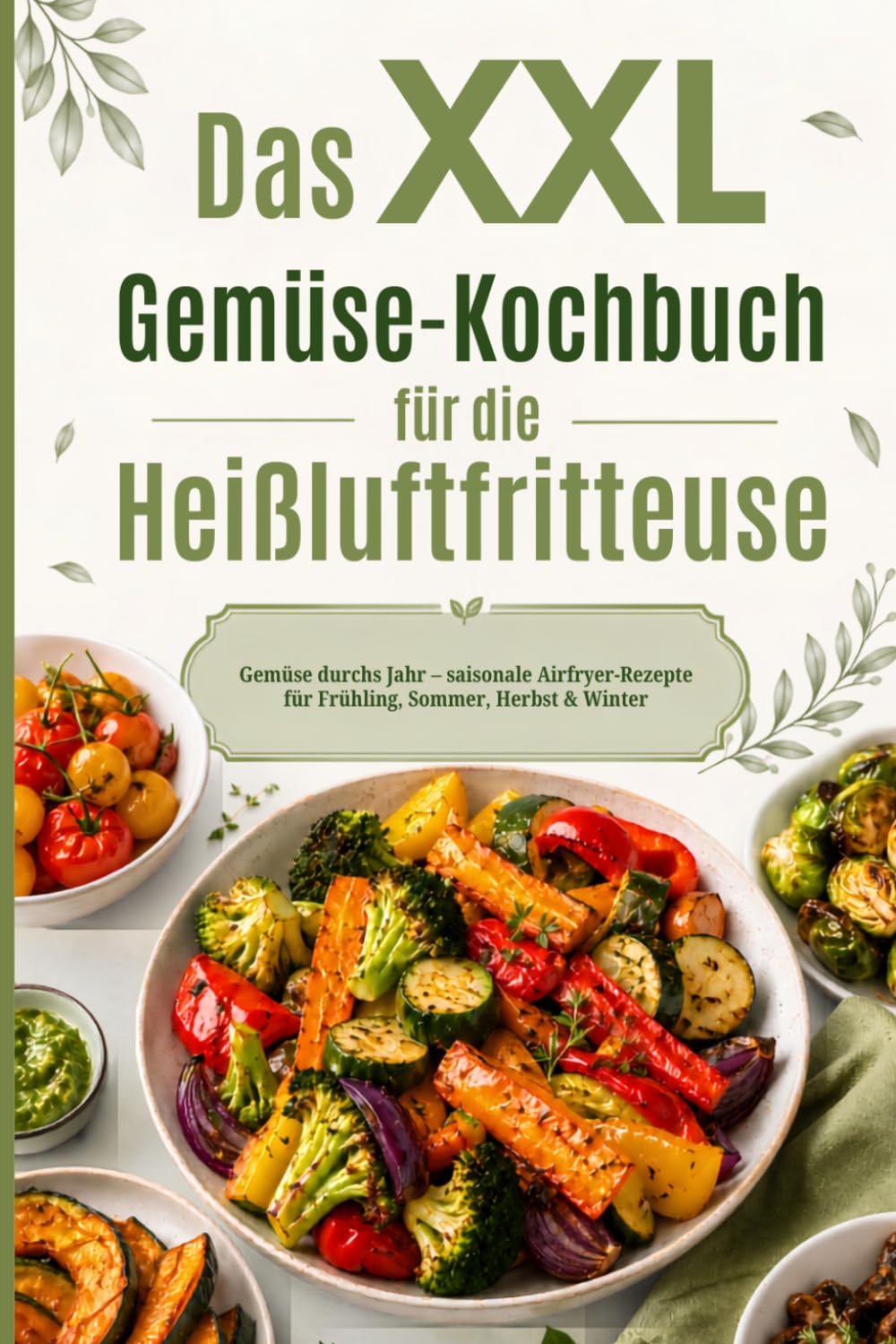 Das XXL-Gemüse-Kochbuch für die Heißluftfritteuse: Gemüse durchs Jahr – saisonale Airfryer-Rezepte für Frühling, Sommer, Herbst & Winter