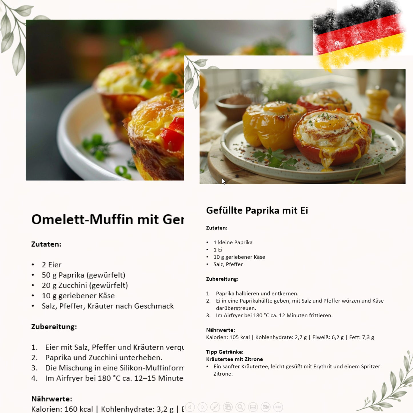 Airfryer Abnehmplan zum Ausdrucken | 28 Tage Low Carb | 55 Seiten mit Wochenplan, Einkaufsliste & Tracker | PDF