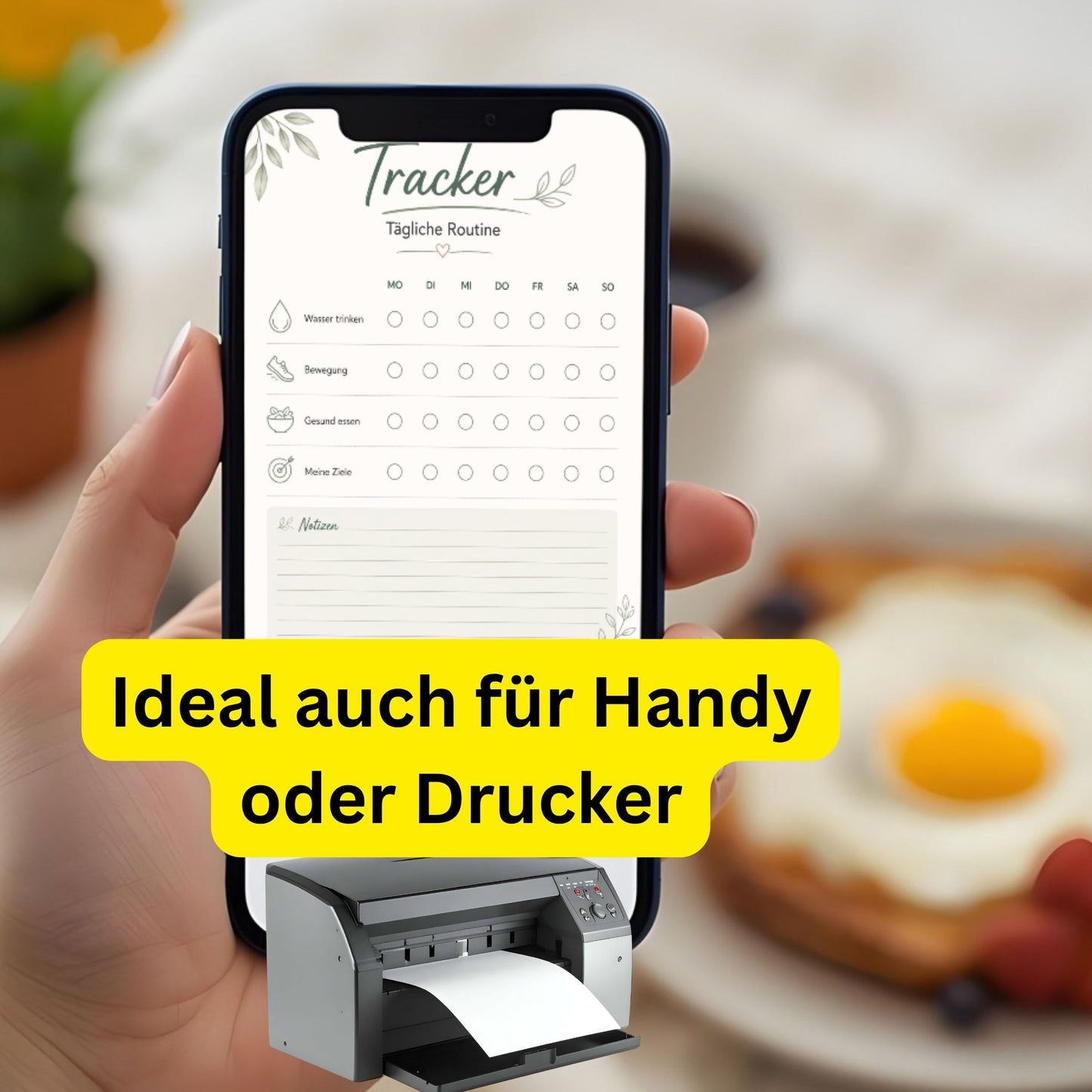 Airfryer Abnehmplan zum Ausdrucken | 28 Tage Low Carb | 55 Seiten mit Wochenplan, Einkaufsliste & Tracker | PDF
