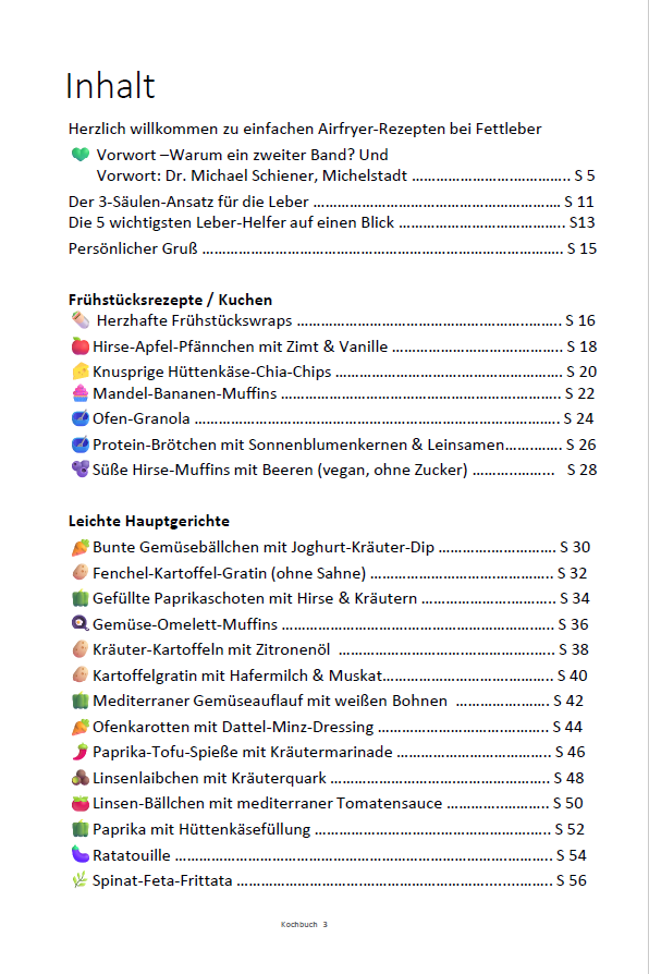 Einfache Airfryer-Rezepte bei Fettleber: Leberfreundlich kochen : das Kochbuch für jede Heißluftfritteuse mit neuen Lieblingsgerichten für jeden Tag PDF