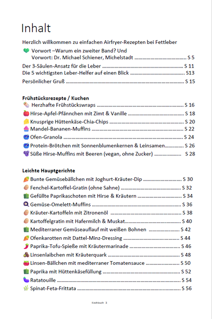 Einfache Airfryer-Rezepte bei Fettleber: Leberfreundlich kochen : das Kochbuch für jede Heißluftfritteuse mit neuen Lieblingsgerichten für jeden Tag PDF