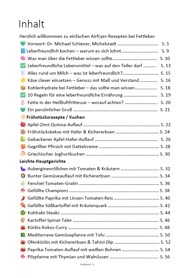 Einfache Airfryer-Rezepte bei Fettleber: Leberfreundlich kochen – das Kochbuch für jede Heißluftfritteuse mit gesunden & alltagstauglichen Rezepten PDF